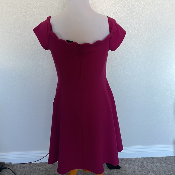 Purple Formal mid length dress with pockets. Size 11/12 - Picture 5 of 9